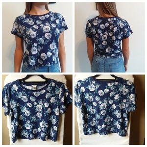 A floral crop top